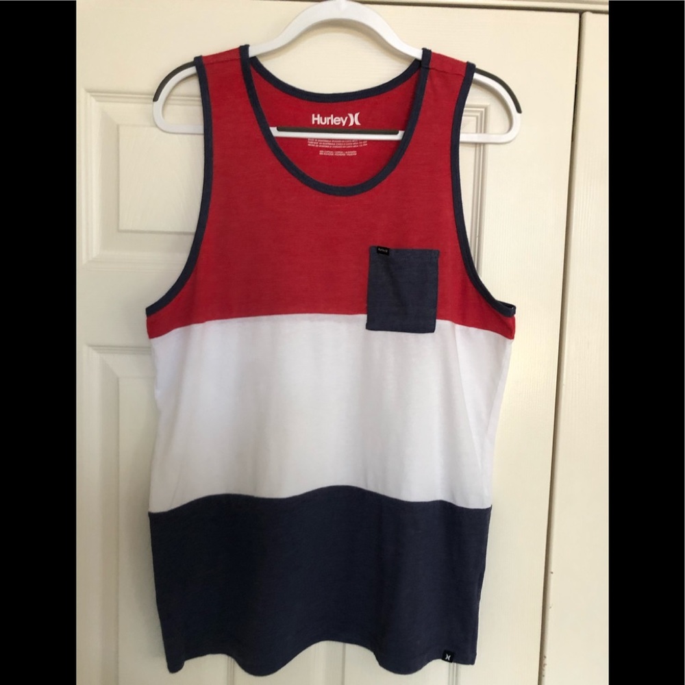 Men’s Hurley Sz M color block tank